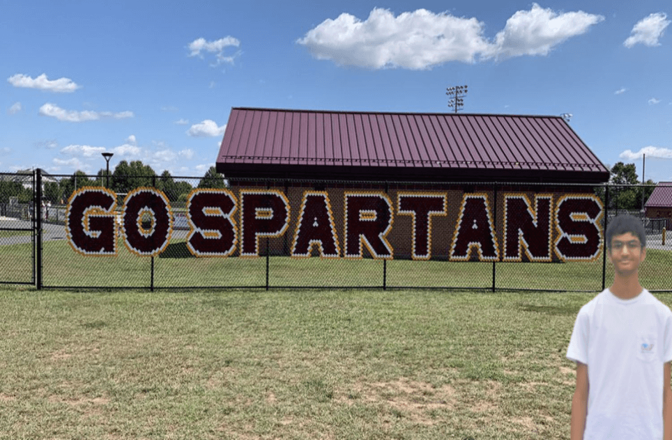 Code4Community at Broad Run High School, school spirit on the fence